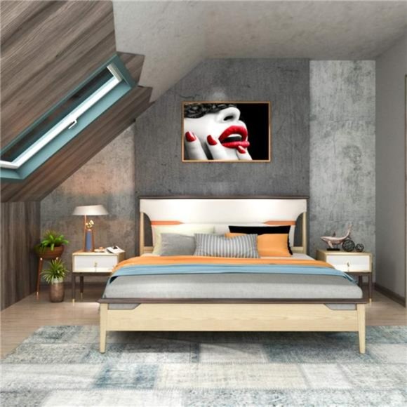 Concrete Wallpaper Roll Peel Grey Contact Paper Vinyl, Dark Gray, 354 x24 Inch - Picture 6 of 8